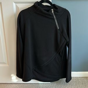 Peloton Black Asymmetrical Zip Jacket - Sz Xl
